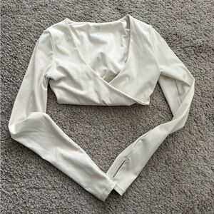 CSB Fade Sierra Long Sleeve Crop / Vanilla / Size Small